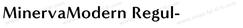 MinervaModern Regul字体转换